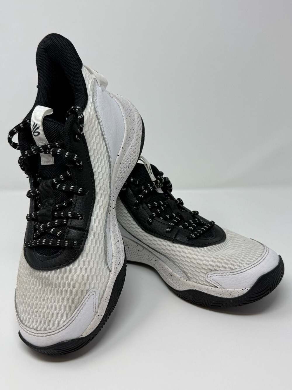 Under Armour Curry 3Z7 Grade School Basketball Shoes White Black